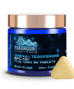 Dihexa (10mg) / Tesofensine (250mcg) / BPC-157 (125mcg) Tri-Compound Oral Research Formulation x 60 Tablets