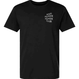 Anti Peptide Peptide Club T-Shirt – Black