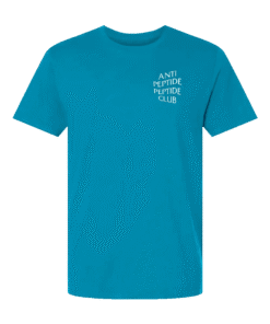 Anti Peptide Peptide Club T-Shirt – Blue