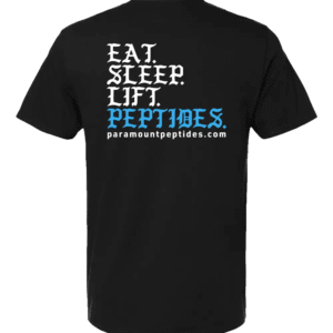 Eat. Sleep. Lift. Peptides. T-Shirt – Black